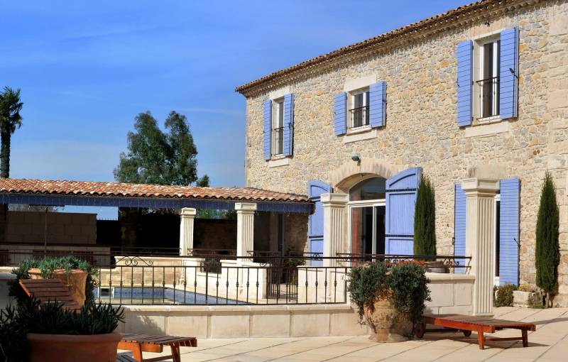 Bardage — Rénovation de façade en pierre dans l'arrière-pays niçois