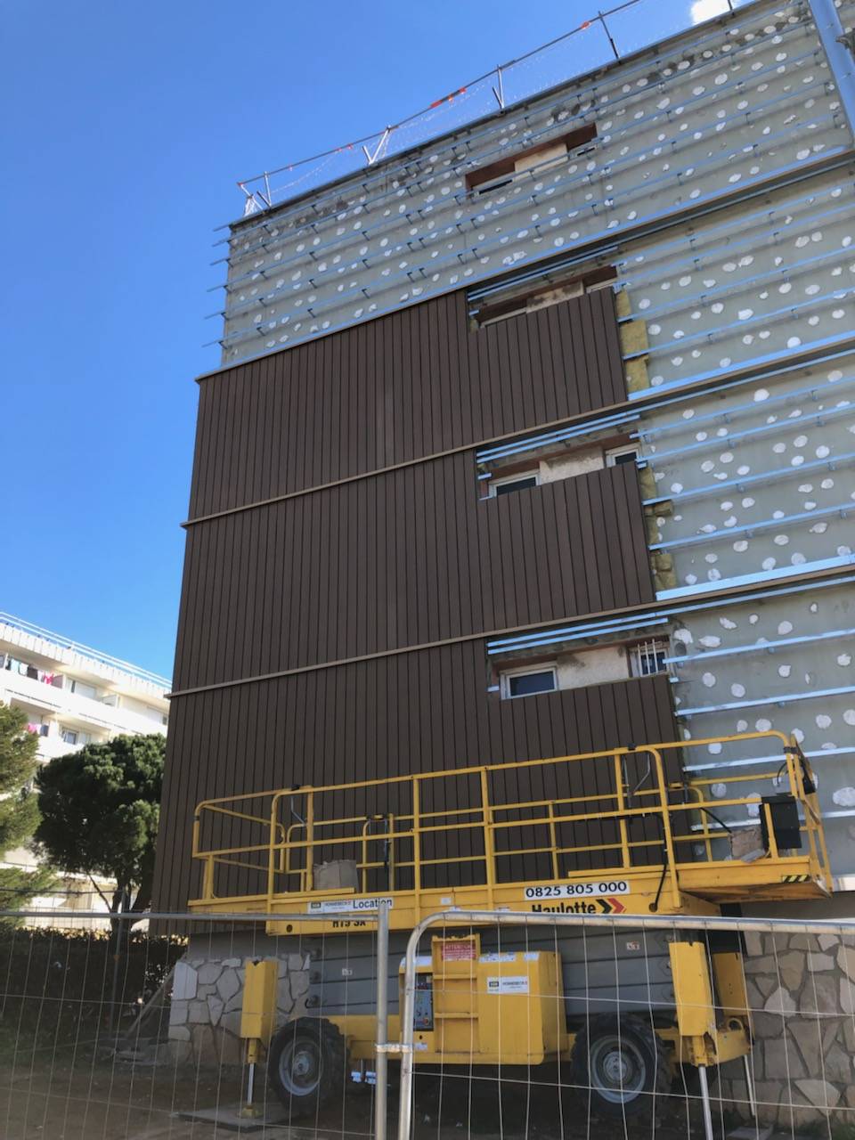 Bardage à Port de Bouc — photo chantier 2