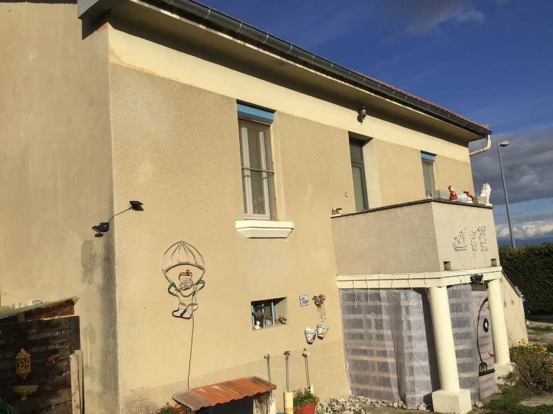 ITE à façade d'une maison à Saint Laurent du Var — photo chantier 2