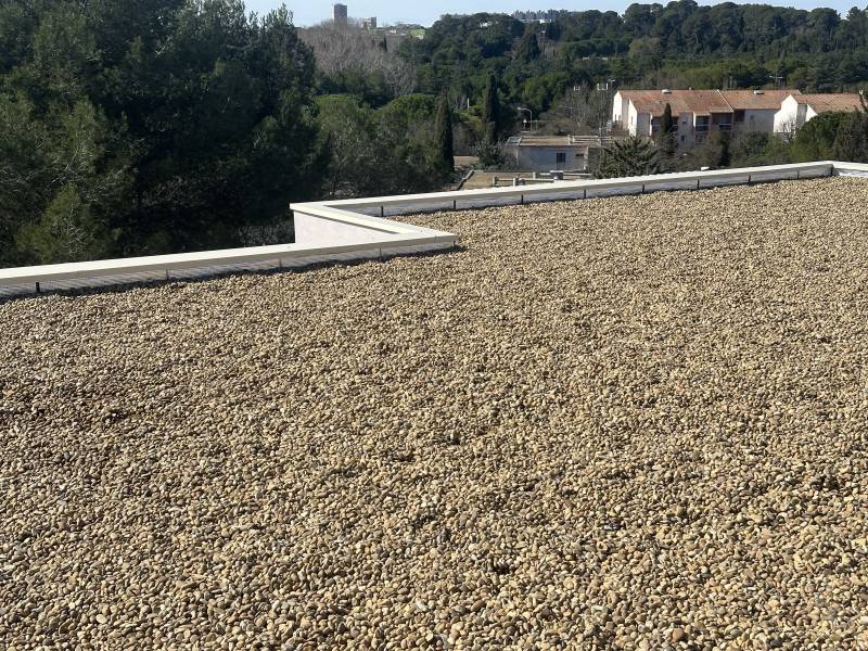 Étanchéité à Réfection des étanchéités des toitures terrasses et des terrasses à Montpellier pour le Domaine Peyre Plantade —
